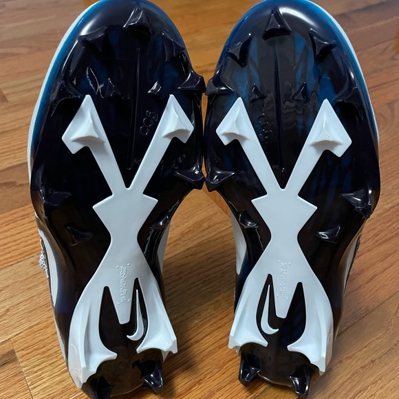 Men's Nike Alpha Menace Elite 3 White Black College Navy CT6648-102 Sz 10. - Picture 5 of 12